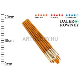  Daler Rowney Simply ecsetkészlet 6db-os szintetikus, rövid nyéllel