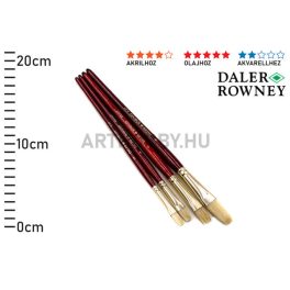  Daler Rowney Simply ecsetkészlet 4db-os sörte,rövid nyéllel