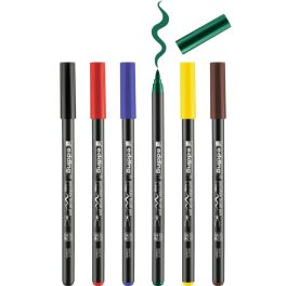   Porcelán filctoll készlet EDDING - 6 szín alapszínek 1-4mm