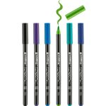 Porcelán filctoll készlet EDDING - 6 szín kiegészítő színek 1-4mm