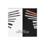 Rajzkészlet, Cretacolor Black & White Box 25 darabos, fadobozban