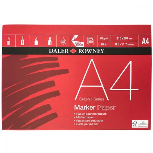 Daler-Rowney Graphic Series markertömb 70g A4, 50lap