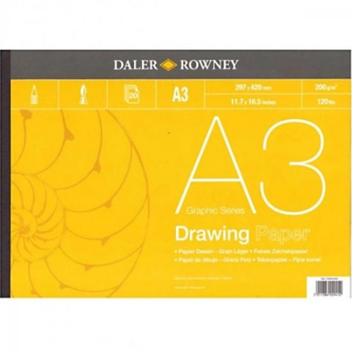 Daler-Rowney Graphic Series rajztömb 200g A3, 20lap