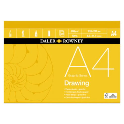 Daler-Rowney Graphic Series rajztömb 200g A4, 20lap