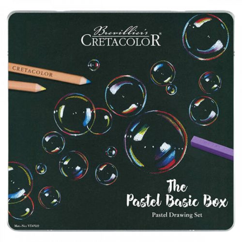 Cretacolor The Pastel Basic Box pasztell rajzkészlet, 27 db-os, fémdobozos