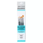 Winsor & Newton Foundation szintetikus ecsetkészlet akvarellhez - 6db