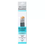 Winsor & Newton Foundation szintetikus ecsetkészlet akvarellhez - 6db
