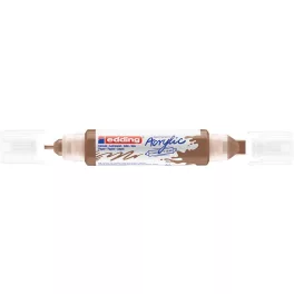   EDDING 5400 akril filctoll 3D kétvégű filctoll (2-3 mm/5-10 mm) mogyoróbarna (hazel) (919) D5