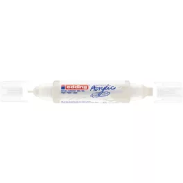   EDDING 5400 akril filctoll 3D kétvégű filctoll (2-3 mm/5-10 mm) jelzőfehér (traffic white) (922) D5