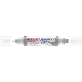   EDDING 5400 akril filctoll 3D kétvégű filctoll (2-3 mm/5-10 mm) gazdag ezüst (rich silver) (923) D5