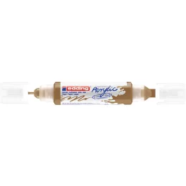   EDDING 5400 akril filctoll 3D kétvégű filctoll (2-3 mm/5-10 mm) gazdag arany (rich gold) (924) D5