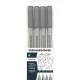 Eberhard-Faber tűfilc készlet, 4db (0,005mm / 0,1mm / 0,3mm / 0,5mm)