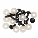 Biztonsági szem fekete Ø8mm -10db