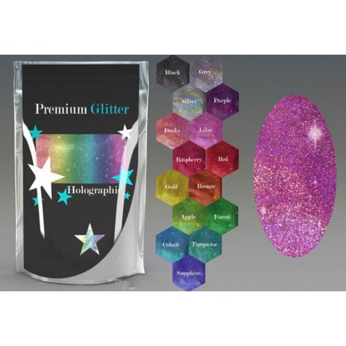 Csillámpor 4g, Holografikus Lila