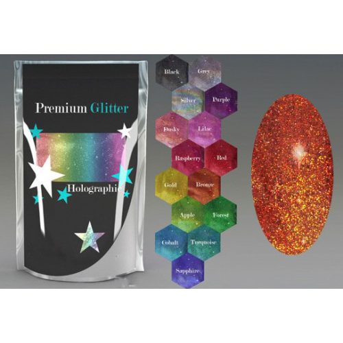 Csillámpor 4g, Holografikus Bronz