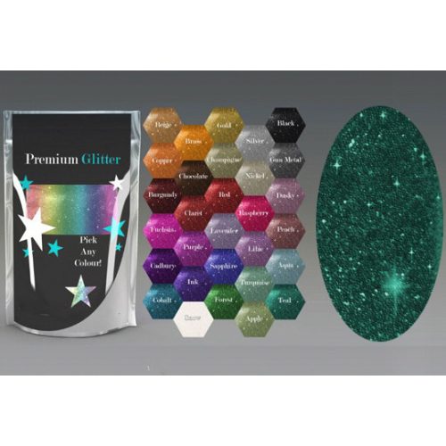 Csillámpor 4g, Metál Zöldeskék