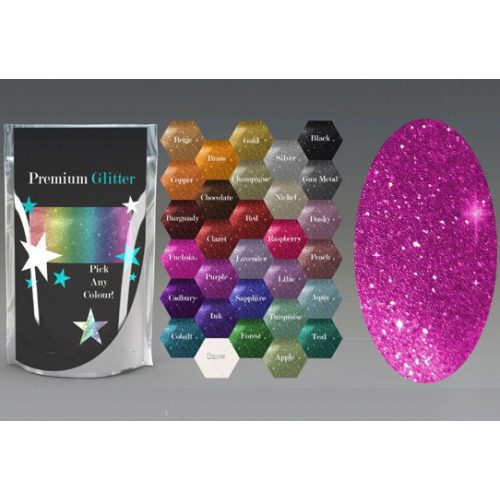 Csillámpor 4g, Metál Fukszia