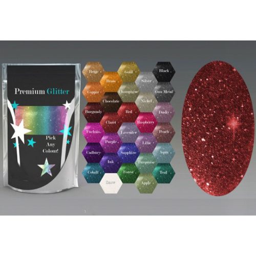 Csillámpor 4g, Metál Bordó