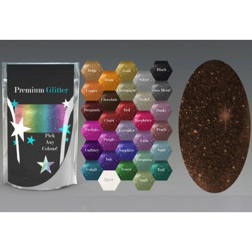 Csillámpor 4g, Metál Barna