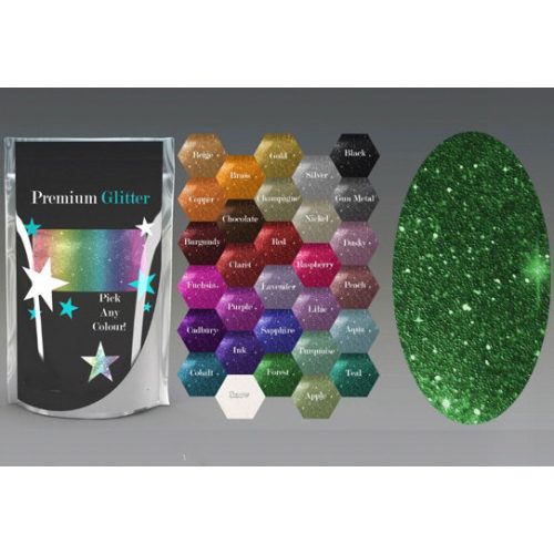 Csillámpor 4g, Metál Zöld