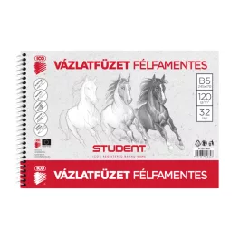 ICO STUDENT félfamentes vázlatfüzet B/5 - 32 lap