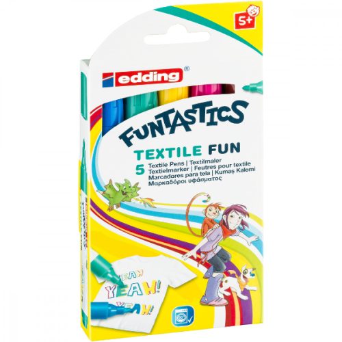 EDDING textilfilc készlet FUNTASTICS - 5szín/készlet