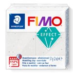 Fimo Effect Gyurma, metál, 57g, kőhatású fehér gránit