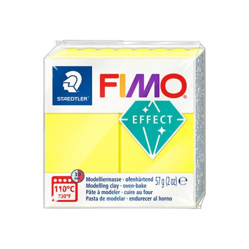 Fimo Effect gyurma 57g, 101 neon sárga