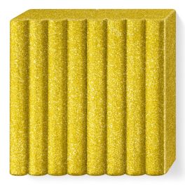 Fimo Effect Gyurma, metál, 57g, csillámos arany