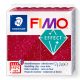 Fimo Effect Gyurma, metál, 57g, galaxis piros