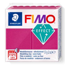 Fimo Effect Gyurma, metál, 57g, metál bordó