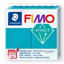 Fimo Effect Gyurma, metál, 57g, metál türkiz