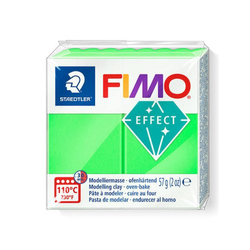 Fimo Effect gyurma 57g, 501 neon zöld