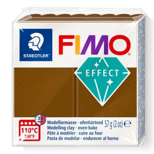 Fimo Effect Gyurma, metál, 57g, metál antik bronz