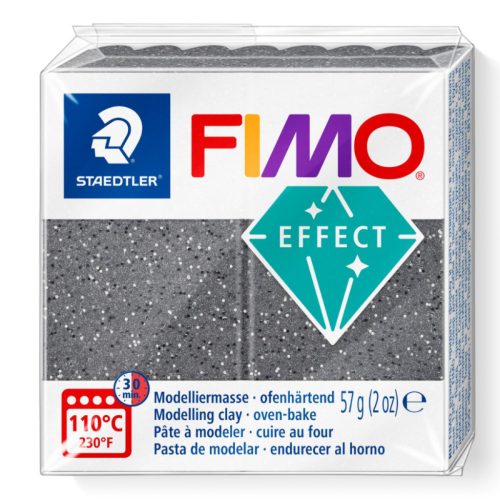 Fimo Effect Gyurma, metál, 57g, kőhatású gránit