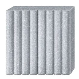 Fimo Effect Gyurma, metál, 57g, csillámos ezüst