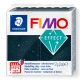 Fimo Effect Gyurma, metál, 57g, kőhatású fekete gránit