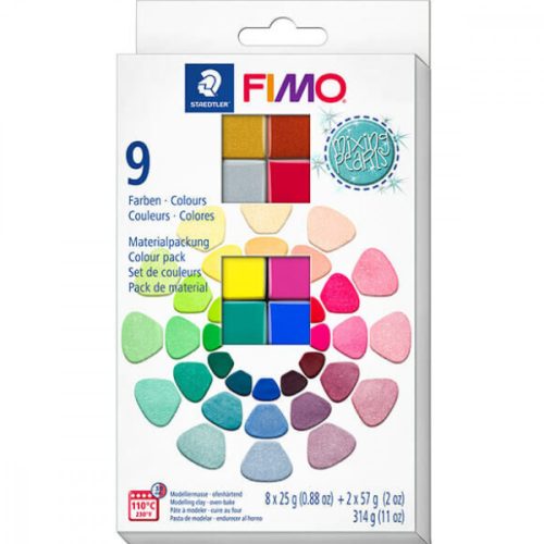 Gyurmakészlet, Fimo Effect Colour Pack, 8x25g+2x57g, Mixing Pearls