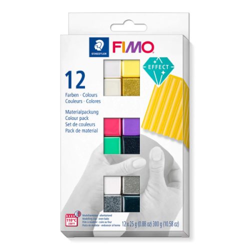 Gyurmakészlet, Fimo Effect Colour Pack, 12x25g