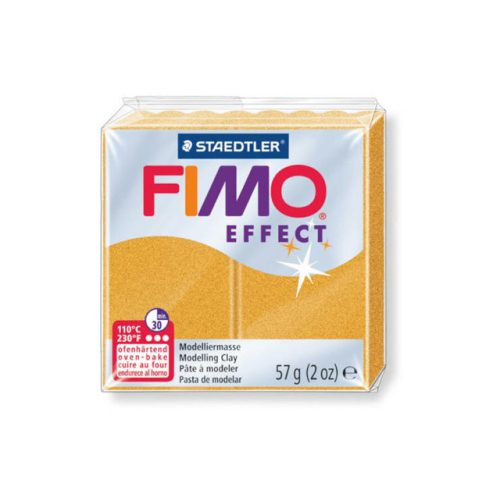 Fimo Effect Gyurma, metál, 57g, arany 11
