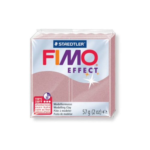 Fimo Effect Gyurma, 57g, gyöngyház rózsa arany 207