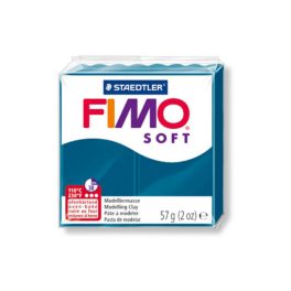 Fimo soft gyurma, 57g, kalipszó kék 31