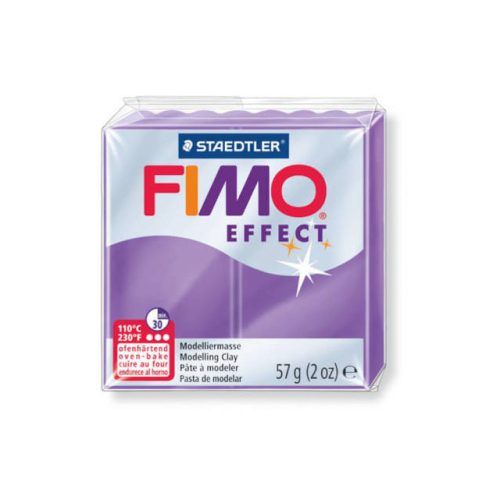 Fimo Effect Gyurma, áttetsző, 57g, bíborlila 604
