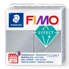 Fimo Effect Gyurma, metál, 57g, ezüst 81