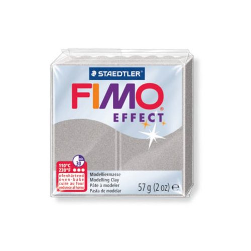 Fimo Effect Gyurma, gyöngyház, 57g, világos ezüst 817