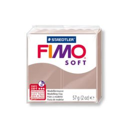 Fimo soft gyurma, 57g, barnás szürke 87