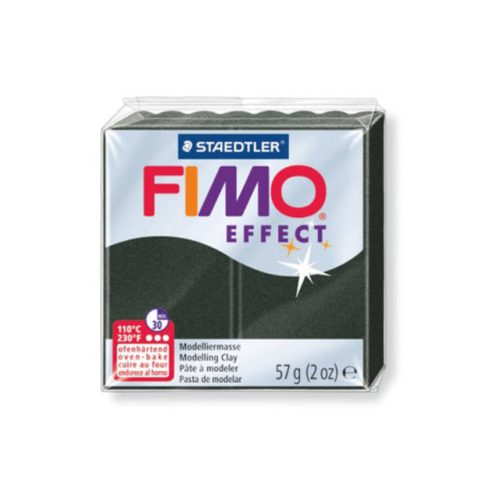 Fimo Effect Gyurma, 57g, gyöngyház fekete 907