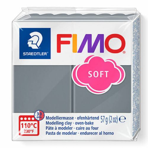 Fimo Soft gyurma 57g, T80 viharszürke