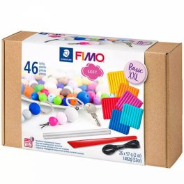   Gyurmakészlet, Fimo Soft Basic XXL Set - 26x57g, kiegészítőkkel