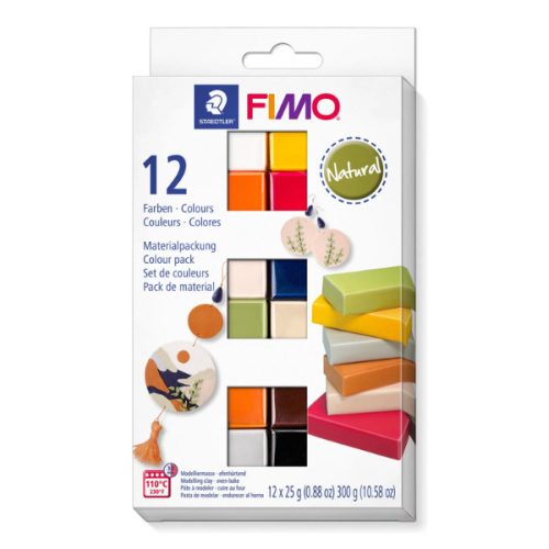 Gyurmakészlet, Fimo Effect Colour Pack, 12x25g, Natural